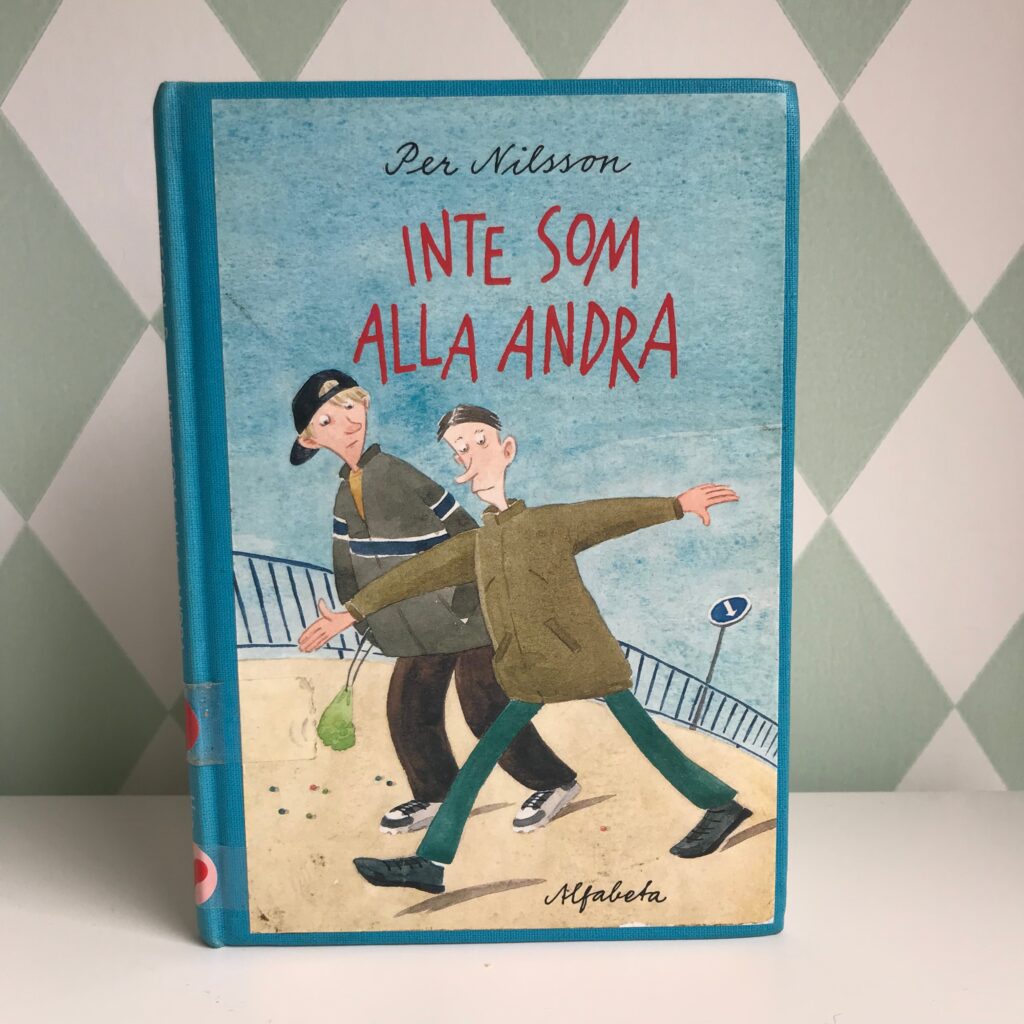 Boktips, barnbokstips, funkisbok, Aspergers. "Inte som alla andra" av Per Nilsson och Pija Lindenbaum.
