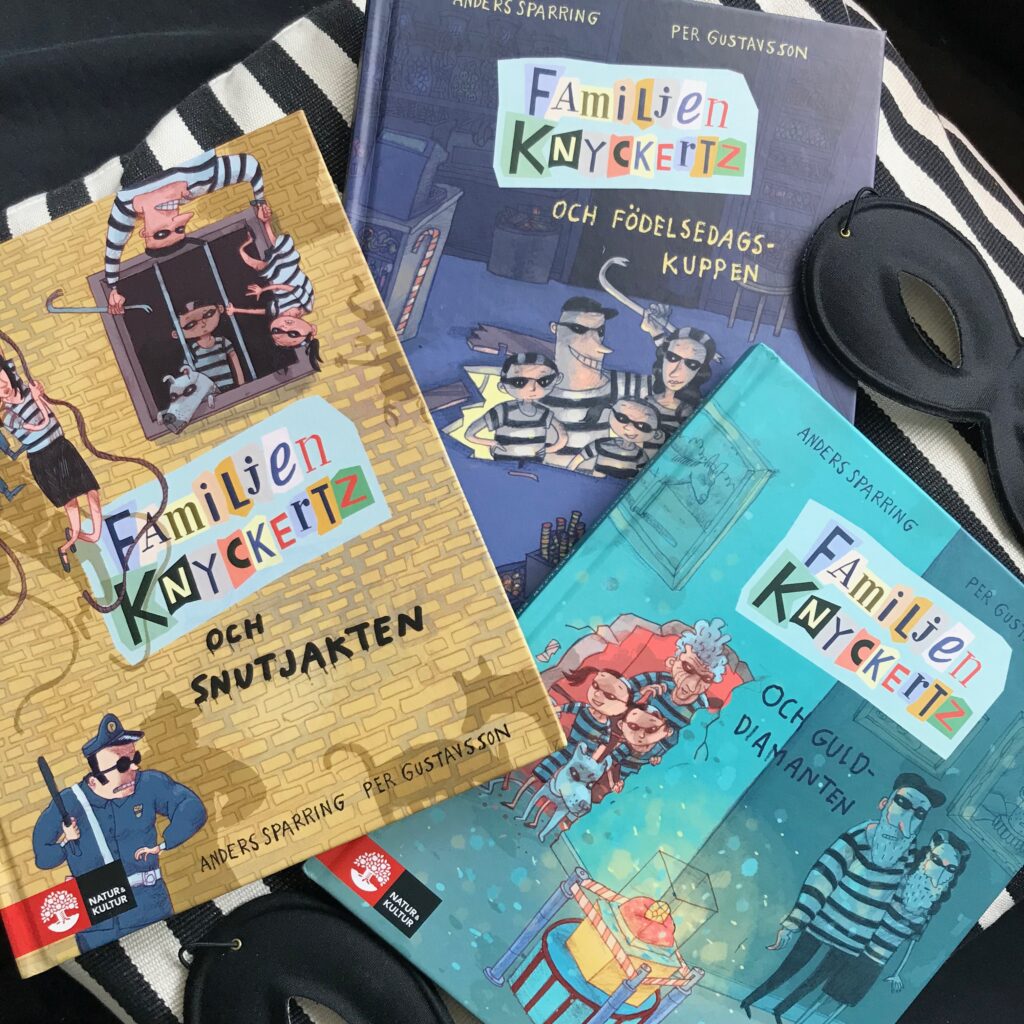 Boktips för barn. Familjen Knyckertz, illustrerade kapitelböcker fyllda med humor!