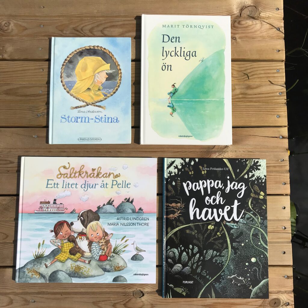 Barnböcker om havet och skärgården. Boktips för barn. Bilderböcker. Barnens boktips.
